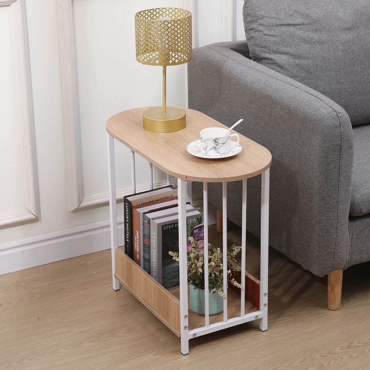 SlimNest™ Oval Tier Side Table