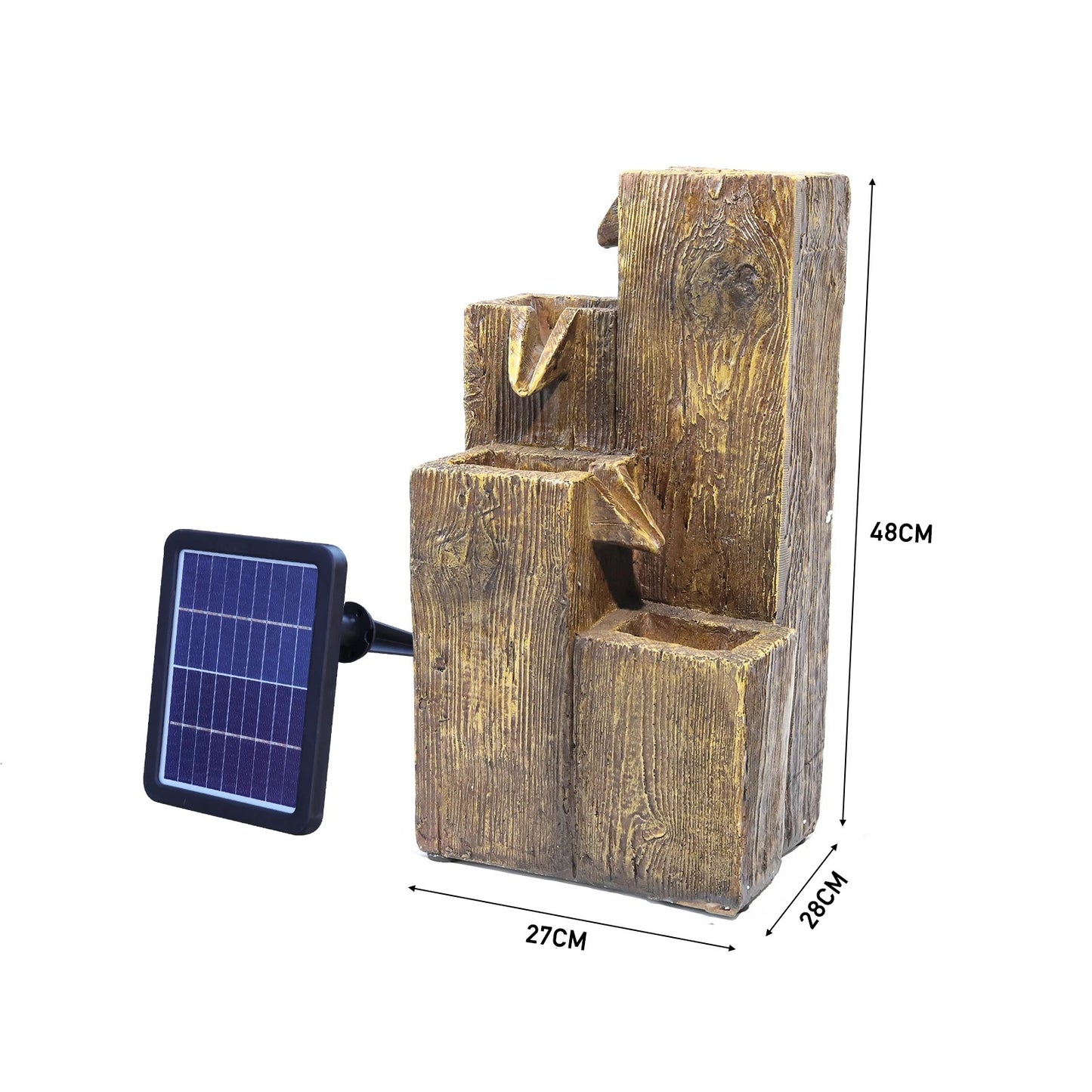 SolarCascade™ – LED-Powered Tranquil Stream – Outdoor Rock Fountain