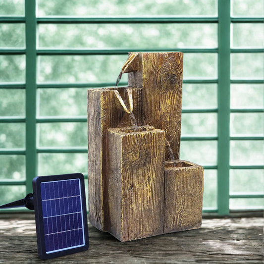 SolarCascade™ – LED-Powered Tranquil Stream – Outdoor Rock Fountain